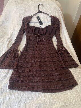 Fashion nova brown dress